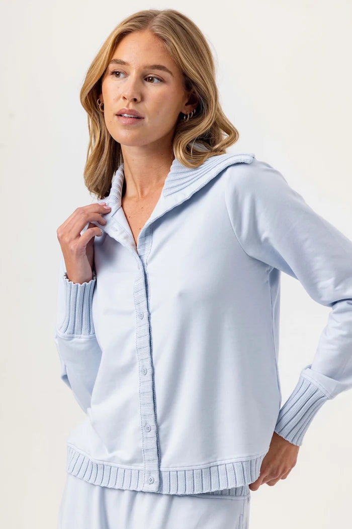 blue lounge pullover