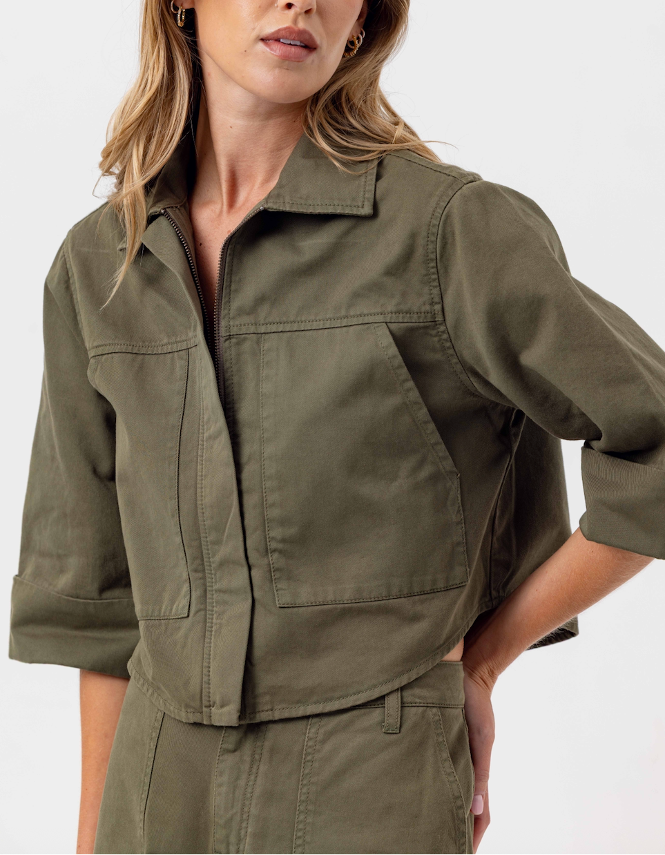 we are Sundays Anora jacket moss 