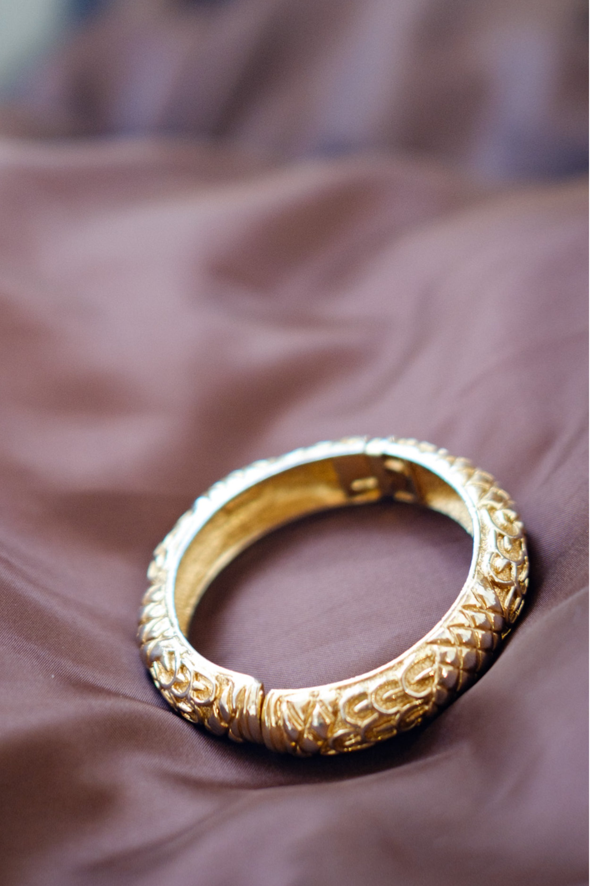 Chunky Gold Bangle Accessories Made in the deep south 